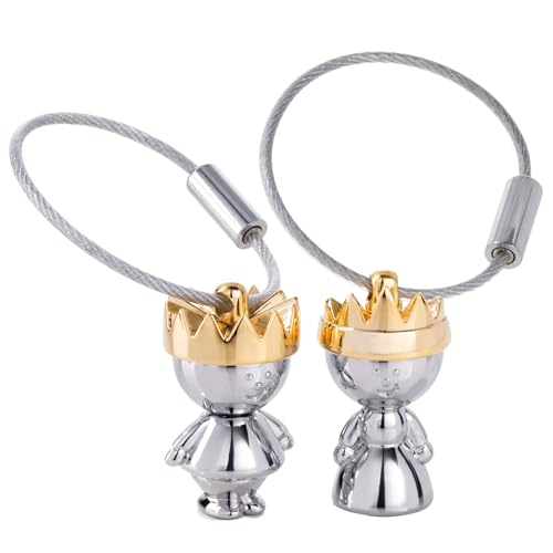 Porte-clés Troika Little King et Queen set de 2 pour couple