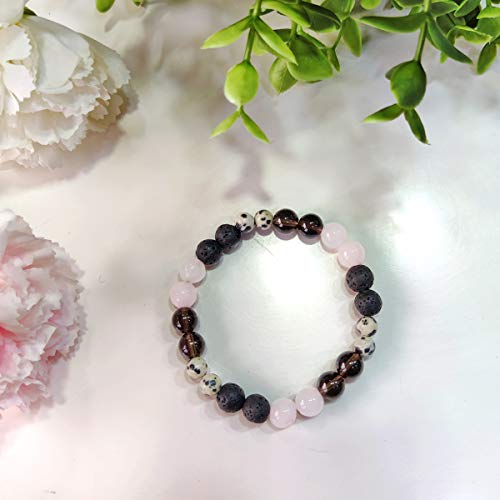Image of Shubhanjali Crystal Elastic 8mm Stretch Customized Bracelet for Men and Women-(Standard,Multicolor)