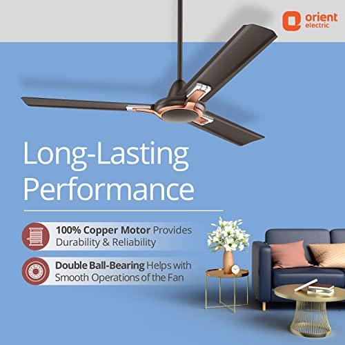 Image of Orient Electric Apex Prime 1200mm High Speed Ceiling Fan (Smoke Brown, Pack of 1)
