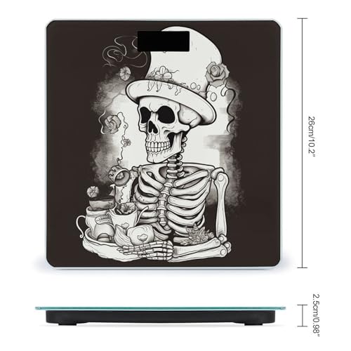 Báscula Digital de Baño con Vidrio Templado y LCD miniatura 2