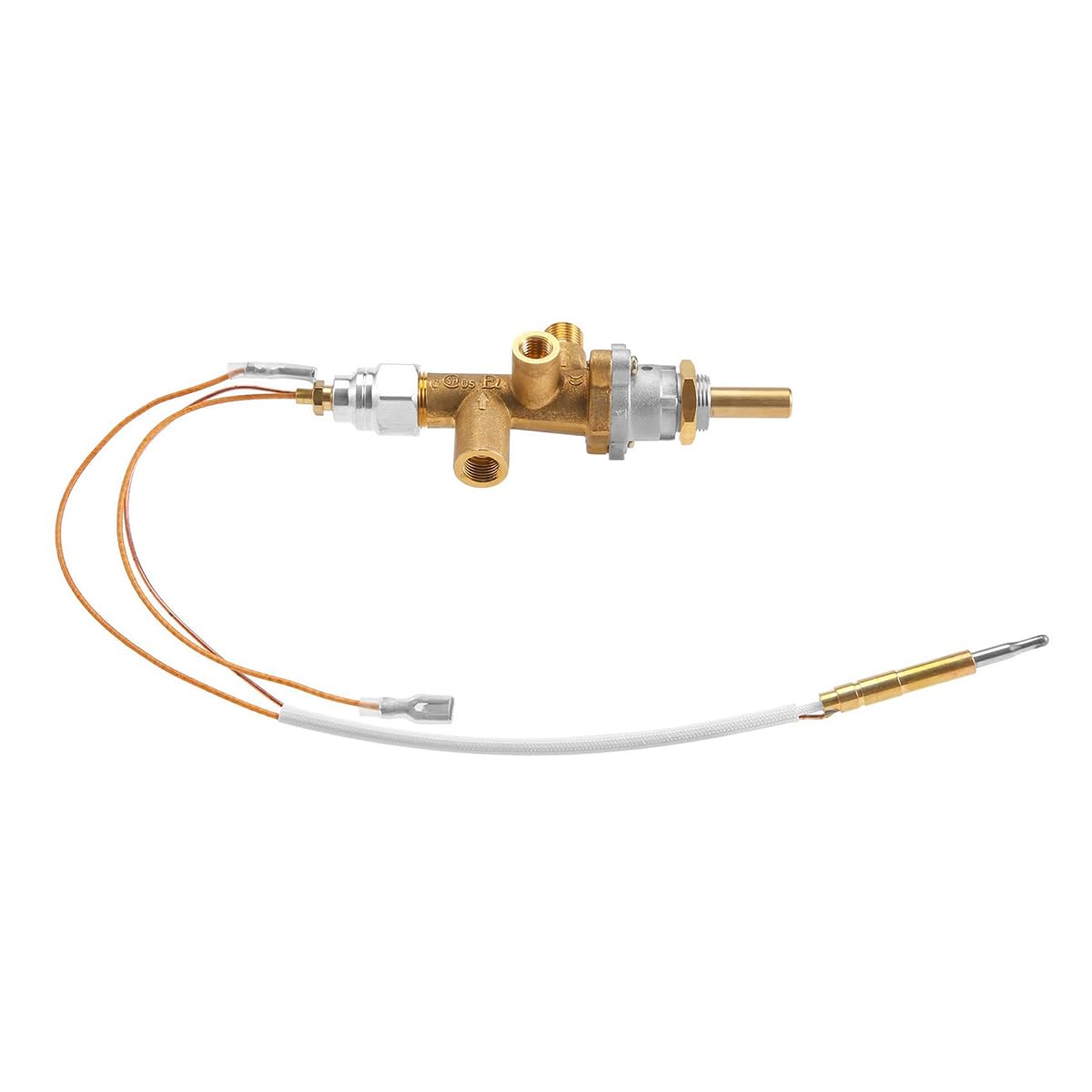 Vanne de commande de chauffage de terrasse à gaz, capteur de thermocouple, bouton de commutateur de décharge, ensemble de ports pilotes de commande de foyer au propane