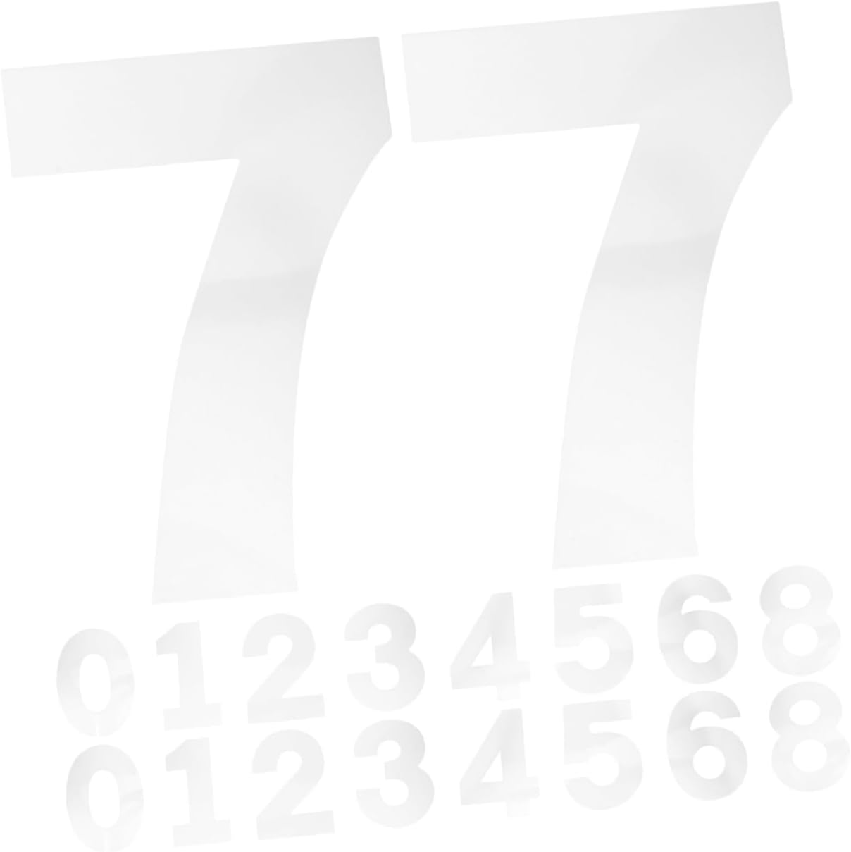 Ciieeo 2 Sets of Number Cake Stencils: Cake Number Molds Plastic Baking Forms - Easy Release Mousse Decorating Moulds for Birthday Party