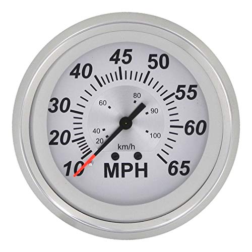 Speedometer White Sterling 65MPH Marine Boat with Pitot kit and 20 feet Tubing - Sold by Veethree ANZ