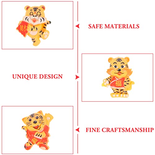 PRETYZOOM 50 peças de adesivos de telefone em estilo chinês com design do ano do tigre