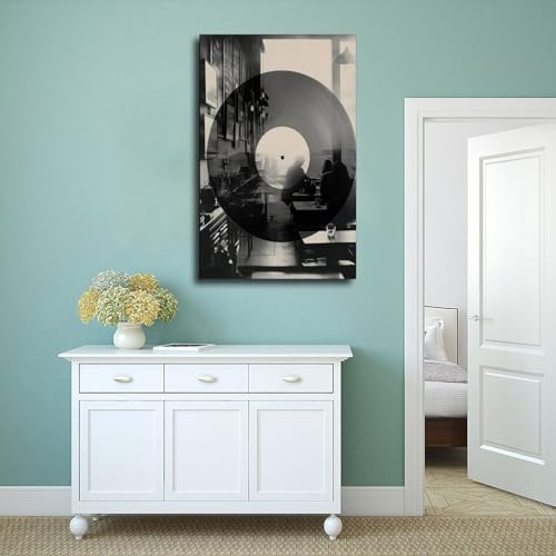 Poster vinyle café double exposition pour transformer un mur de bureau vide