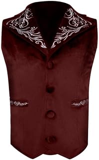 ENENEN Men's Medieval Steampunk Vest Vintage Fashion COS Costume Halloween Vest Costume