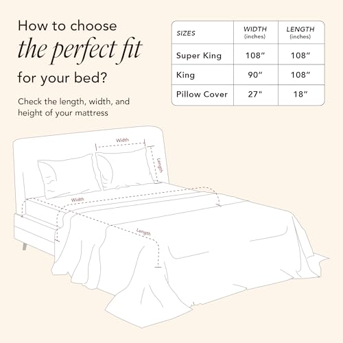 Image of Stoa Paris 100% Cotton Super King Bedsheet with 2 Pillow Covers for King & Double Beds,180TC Printed Bedding Set, Breathable, All-Season Comfort, Lightweight, Urbanscape - Beige Boulevard (274x274cm)