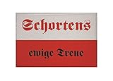  U24 Aufnäher Schortens ewige Treue Fahne Flagge Aufbügler Patch 9 x 6 cm