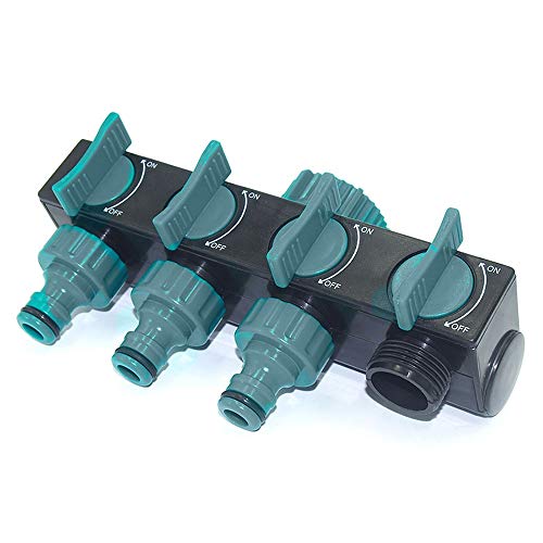 NOLOGO Gxbld-yy Garden Watering Lawn Maintenance Faucet One Into Four Out Valve Diverter 4-Way Hose Divider Connector Garden Supplies (color : Green)