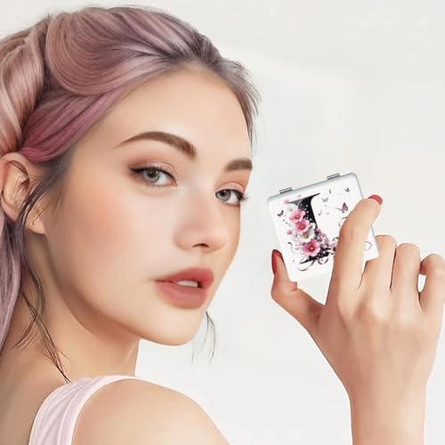Espejo de Maquillaje Portátil Doble Cara Plegable miniatura 2