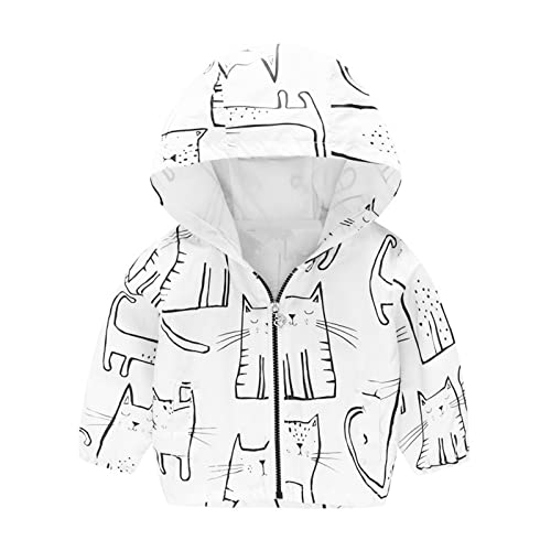Cappotto con cappuccio, giacca per bambino, bambino, felpa con cappuccio, motivo animali, chiusura lampo, con cerniera,...