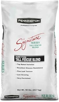 Pennington Signature Series Tall Fescue Blend Blue Tag 50 lb Grass Seed Partial Sun