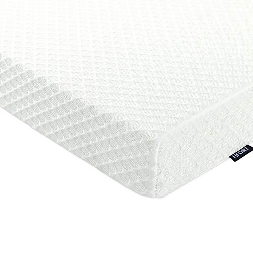 HIFORT 3-Inch Memory Foam Mattress Topper Queen, Ventilated Design Bed Topper, Gel-Infused Foam