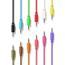 12-Pack - Convenient set of 12 cables with 12 different colors & 1 length Mono Modular Patch Cables - 2 x TS 3.5 mm (1/8" - 1/8 inch) Suitable for your Eurorack modular synthesizer, or other general patching duties, where a mono 3.5mm cable is needed...