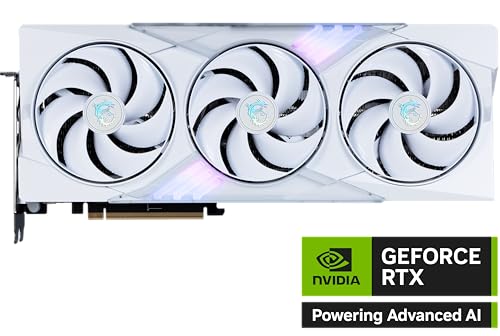 Image of MSI GeForce RTX 5070 Ti 16G Gaming Trio OC White Graphic Card - NVIDIA GeForce RTX 5070 Ti GPU, 16GB GDDR7 256-bit Memory, 28 Gbps, PCI Express Gen 5 Interface, Upto 2572 MHz, STORMFORCE Fan