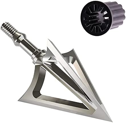 JIANZD Broadheads 100 Grain Archery Hunting Broadheads with Universal Wrench for Crossbow Recurve Bow and Compound Bow