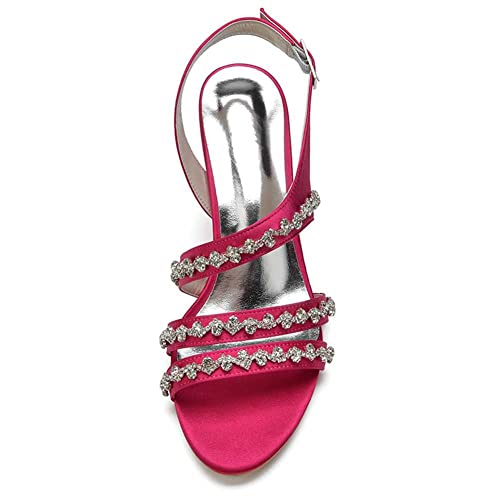 Women's Glamorous Kitten Heel Pumps with Round Toe and Buckle, Accented with Rhinestones a Dressy Closed-Toe Choice for Special Occasions2