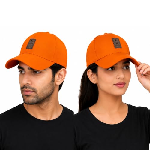 Image of Cap for Men Women Topi Unisex Head Branded Boy's Girl's Caps Adjustable Strap Summer Sports Cricket Gym Dance Cotton Free Size
