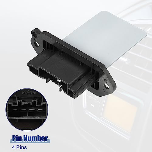 Image of ACROPIX Car HVAC Blower Motor Resistor Heater Replacement Fit for Mazda 3 2005-2009 NO. BVTB61B15 - Pack of 1 Black