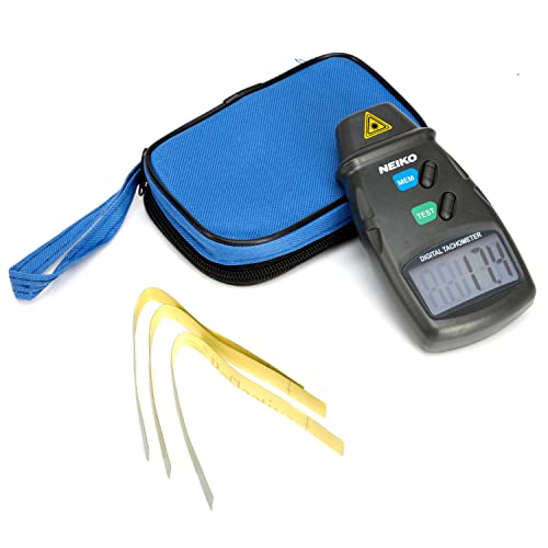 NEIKO 20713A Digital Tachometer, Noncontact Laser Photo Sensor with 2.5 to 99,999 RPM Accuracy, RPM Gauge Marker with Batteries Included by NEIKO - Image 6