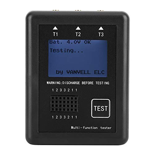 Multifunction Diode Triode Resistor Capacitor Transistor Tester - Ideal For Testing Electronic Components With Lcd Display #TOP2