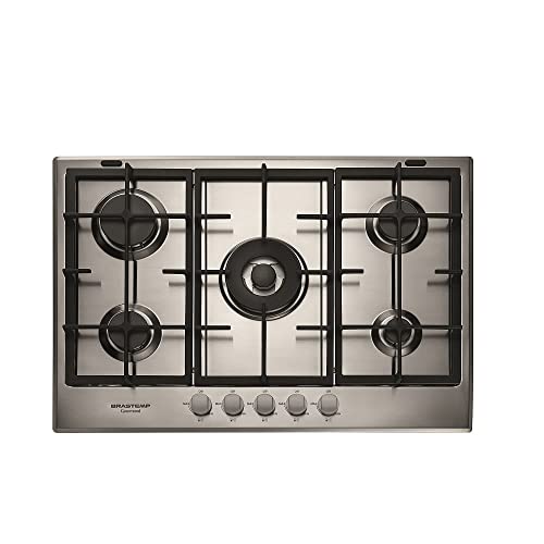 Cooktop 5 Bocas Brastemp Gourmand Bdk75d Inox 220v Cooktop 5 Bocas Brastemp Gourmand Bdk75d Inox 220v