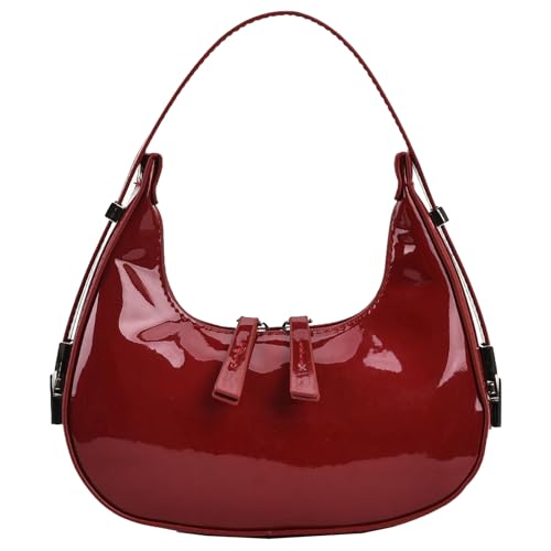 Image of Juoxeepy Ita Bag Cute Bow Purse Aesthetic Japanese Shoulder Bag Faux Leather Tote Bag Y2k Red Handbag Purse