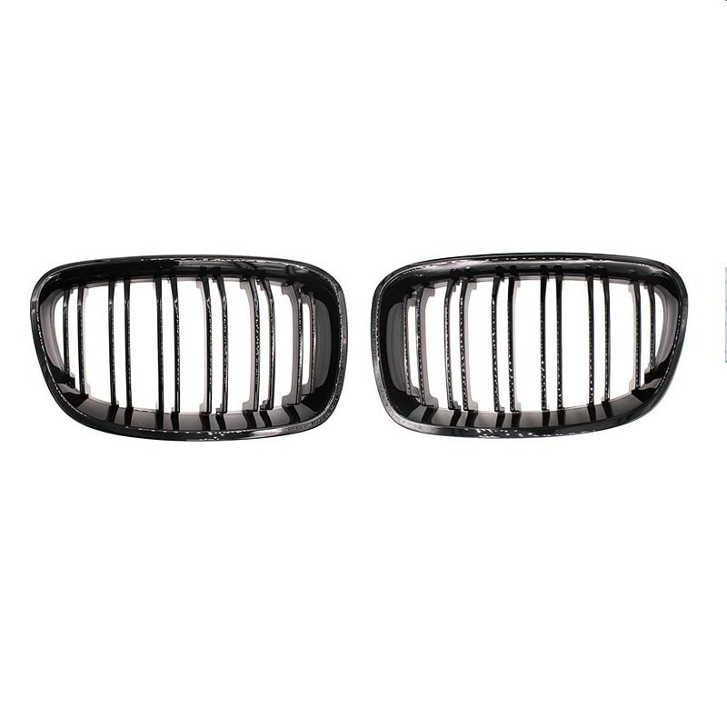 Rejilla delantera para BMW F20 F21 Serie 2011-2014: recambio de riñón negro brillante 2