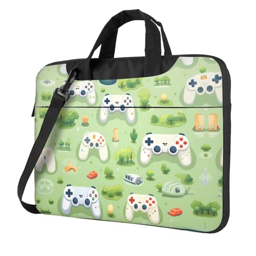 Gamepad in the grass - Bolsa de hombro multifuncional para laptop, bolsa de hombro de 14.96 pulgadas de largo, maletín de hombro