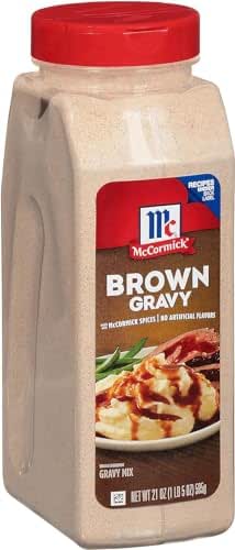 McCormick Brown Gravy Seasoning Mix, 21 oz Bottle