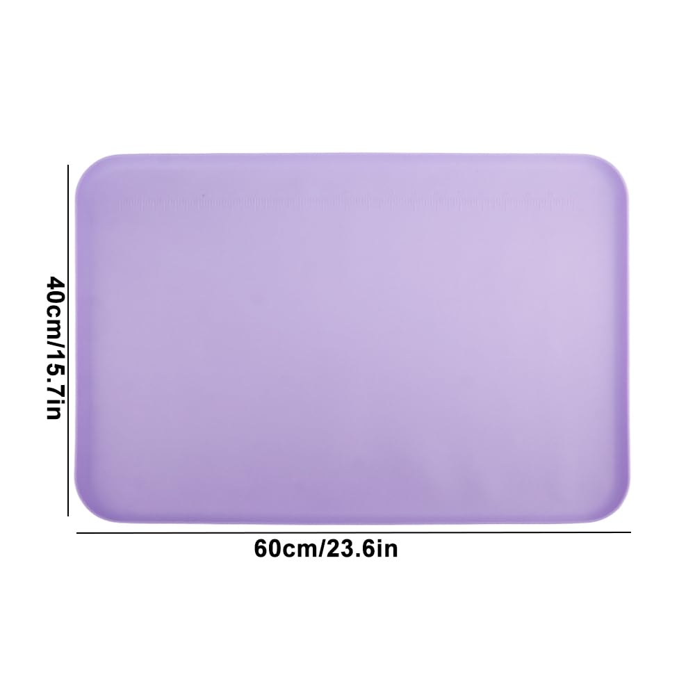 Tappetino in Silicone per Bambini 60 x 40 cm Tappetino Pittura Pieghevole Tappetino Silicone Pittura per Artigianato, Pittura, Resina, Gioielli Fatti a Mano