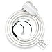 Baomain 240VAC 20Amp 4800W 12AWG LCDI Power Cord Plug 60Hz NEMA 6-20P for A/C Air Conditioner, UL Certified, 7.5FT Leakage Current Detection Interrupter Replacement, White