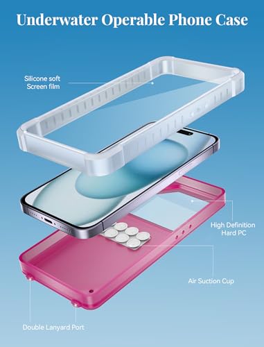 Topgo WPC01 Waterproof Phone Case With Crossbody Lanyard For Snorkeling, Diving And Filming [Underwater Screen Touchable & Water Protector] Cell Phone Dry Box Up To 7 Inch thumb #7