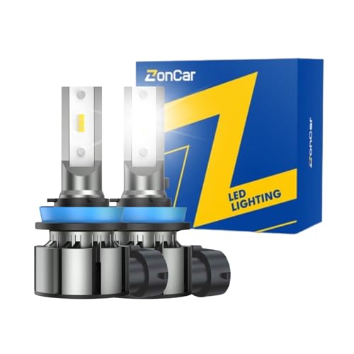 Image of H8 /H9 /H11 LED Bulbs 70,000LM /Bulb, 1:1 Size to H16 Fog Light Bulb Plug N Play Easily Installation, IP68 Waterproof With 25,000Rpm Cooling Fan, 70,000Hrs+ Long Lifespan, Pack of 2