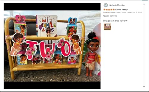 BBY Mna Two Banner – Mna Second Birthday Decorations, Birthday Party Supplies, Tropical Island Theme Banner for Girls - Birthdays Parties Decorations.