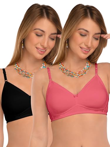 Image of DAISY DEE Women's Girls Cotton Non-Padded Wirefree Seamless Full Coverage Comfortfit Everyday Use T-Shirt Bra - NDSZN