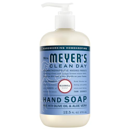 Image of MRS. MEYER'S CLEAN DAY Hand Soap, Bluebell Scent, 12.5 Fl Oz Bottle