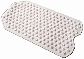 The Original Refinished Bathtub Mat - No Suction Cup Bath Mat, Designed for Textured and Refinished Bathtubs Made of Rubber Not Cheap Plastic, Great for Children and Elderly (White)