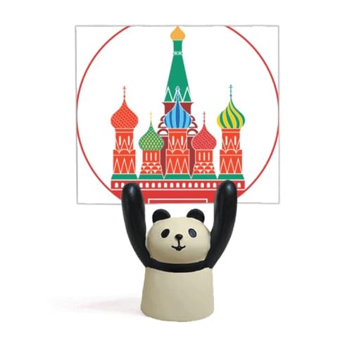 Porte-mémo cathédrale de Moscou panda déco pour salon et bureau