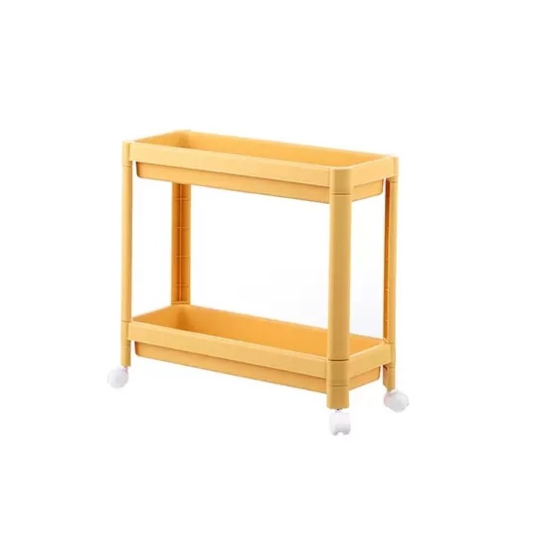 Carrito Baño Carro Rodante De Plástico, Armario Estrecho, Carro De Almacenamiento Con Ruedas, Estante De Almacenamiento, Bandeja De Almacenamiento De Drenaje Para Baño Y Cocina Carrito Verdulero para