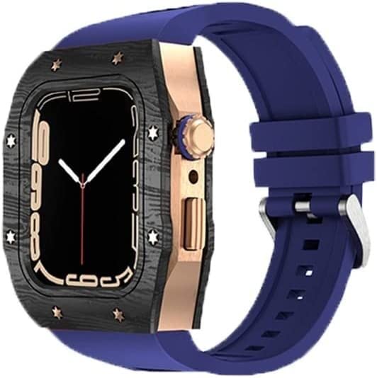 Kit de modificación de titanio y carbono para Apple Watch 45mm 1