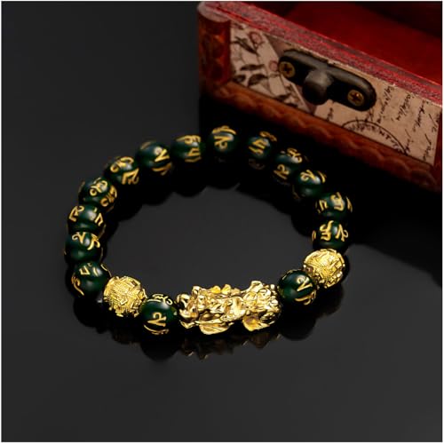 Choistily 2PCS FengShui Bracelets for Women Wealth And Luck Bracelet Black Obsidian Pixiu Wealth Bracelet FengShui Beaded Strand Bracelets for Women Men4