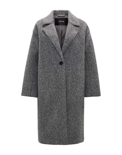 OPUS Damen Mantel | Mantel Hannie Oversize in Boulcé Optik Easy Grey, 42