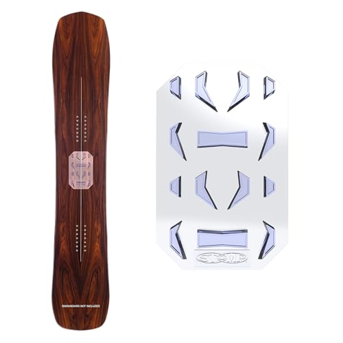 Stompgrip Premium Snowboard Stomp Pad | Knobby | Old School Collection | 3D Design | Clear