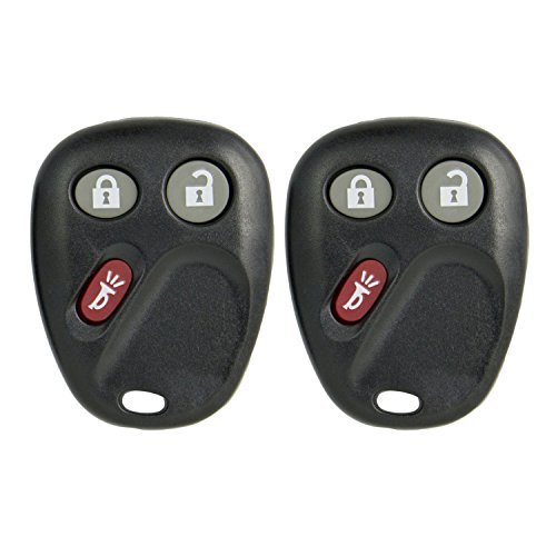 Keyless2Go Replacement for New Shell Case and Button Pad for Remote Key Fob with FCC LHJ011 - Shell ONLY (2 Pack)