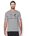 Under Armour Men's Camo Fill Logo T-Shirt, True Gray Heather/Black, Large