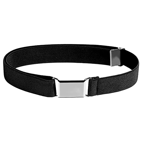 Waist Belt Elastic Waistband Stretch Unisex Adjustable(black)