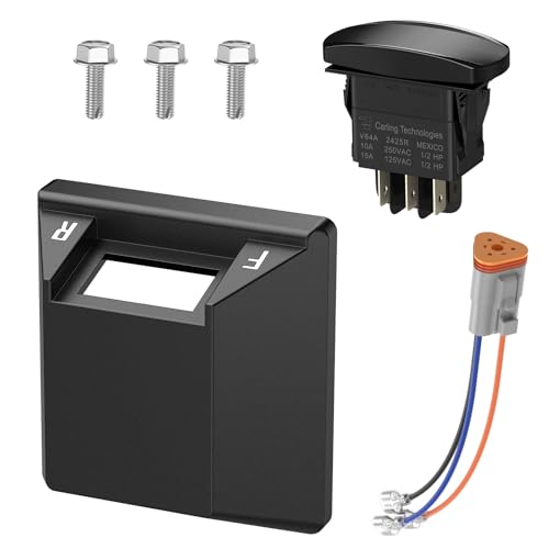 CLUBRALLY Golf Cart Forward Reverse Rocker Switch and Housing & Wire Assembly Kit Forward Reverse Switch for 1996-2015 Club Car DS Electric Golf Carts OEM#101855002 101856002 102266601