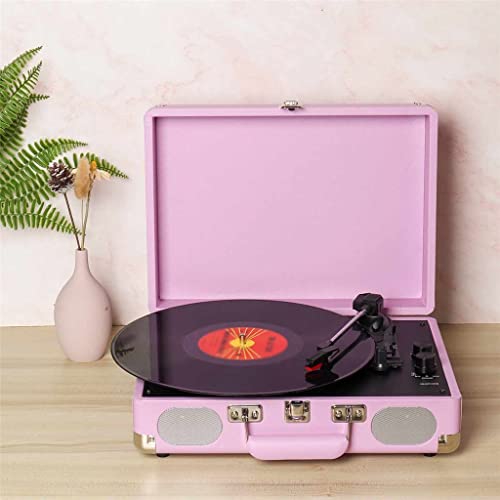 Vinyl Record Player LP Disc 33/45/78 RPM Double Button Operation Bluetooth Portable Leather Gramophone Speaker Turntable - Les Beatles, Paul McCartney, John Lennon, RIngo Starr, George Harrison Vinyl Record Player LP Disc 33/45/78 RPM Double Button Operation Bluetooth Portable Leather Gramophone Speaker Turntable – Image 3