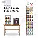 Razzi Fidel 9-Tier Modular 3D Printer Filament Storage Rack, High-Strength Carbon Steel Spool Holder & Organizer, Holds 54 Spools(1kg), Space-Saving, Customizable, Tool-free Assembly